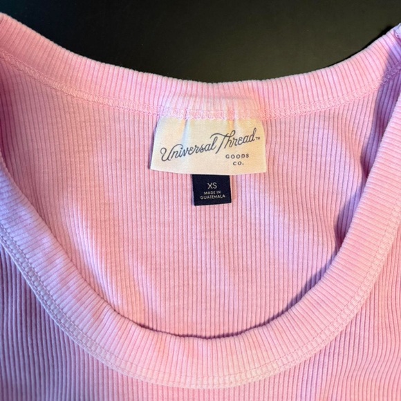 Universal Thread Light Pink Ribbed Tank Top - Picture 3 of 3
